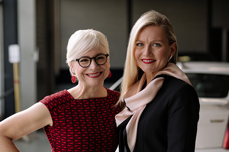 Susan Skarsgard and Alexandra Dymowska