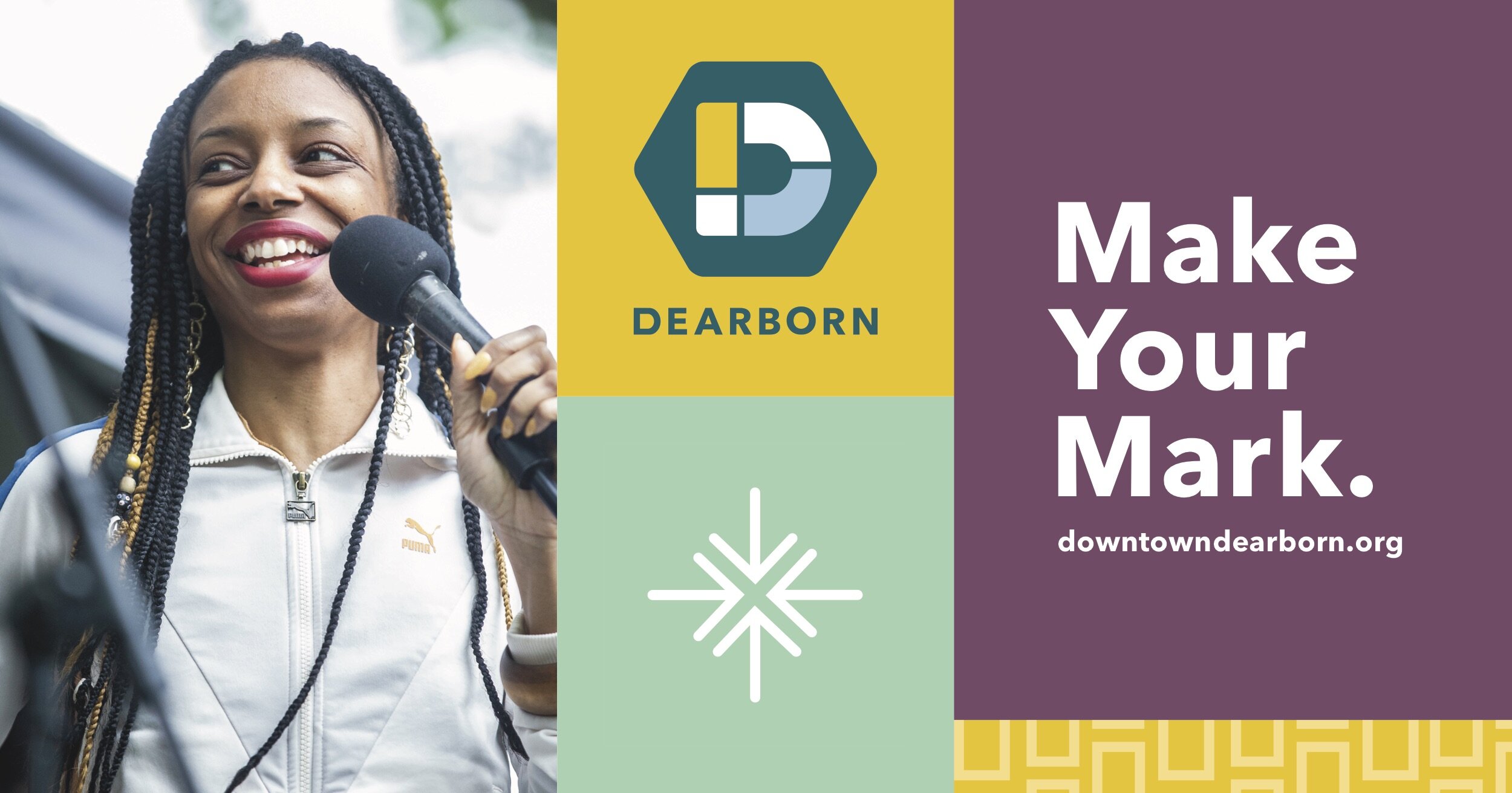 Dearborn's new branding concept. Courtesy Octane Design.
