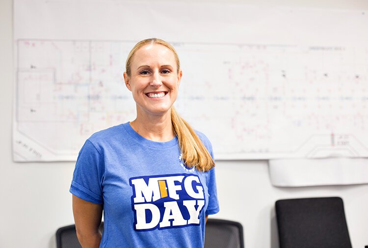 Teacher Megan Berry believes students need the hands-on experience MFG Day provides.