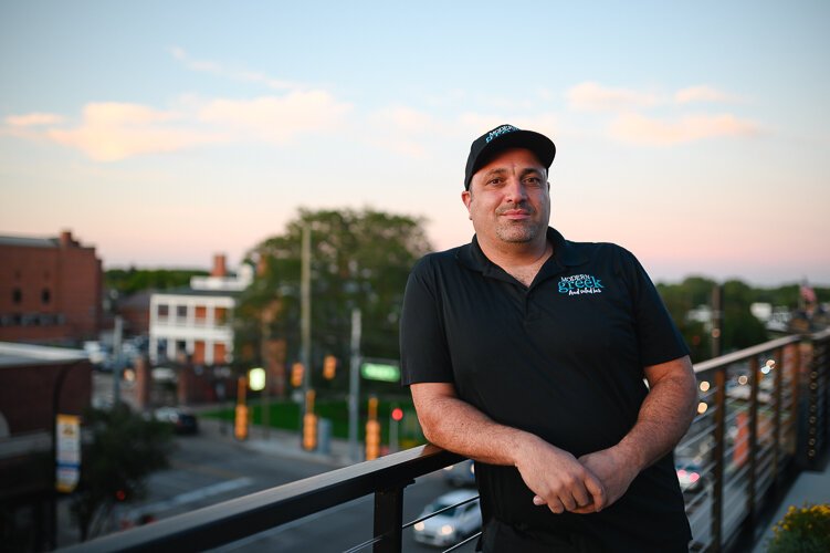 Sam Haider, owner of two new Dearborn Resturants stands for a portrait. Dearborn, Michigan, September 26th, 2019.