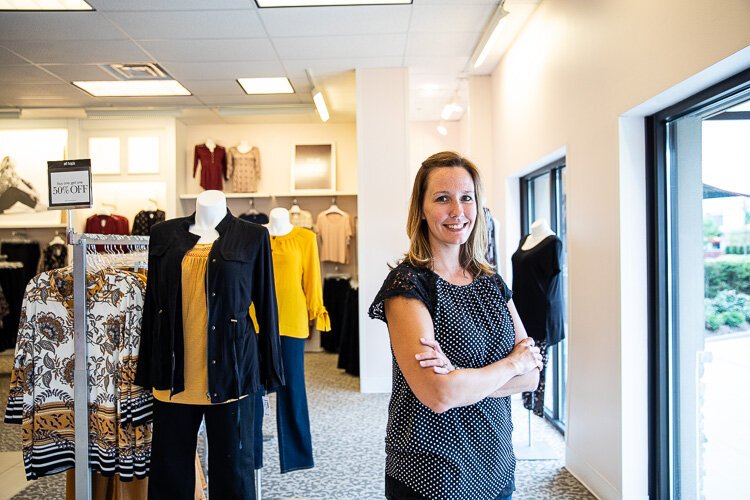 Dressbarn store manager Stephanie Clement. Photo by David Lewinski.