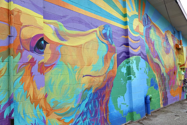 Sterling Pride depicts the bears in an iconic statue at the city's library.