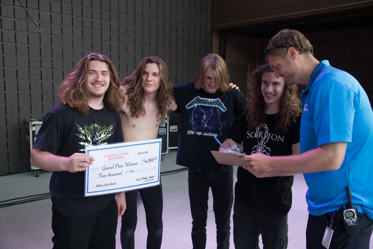 Teen band Cyadine have won the chance to record an EP, thanks to the Sterling Heights Battle of the Bands. 