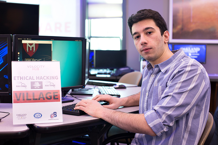 Sam Eid helped develop the IT program at the Velocity Hub in Sterling Heights.