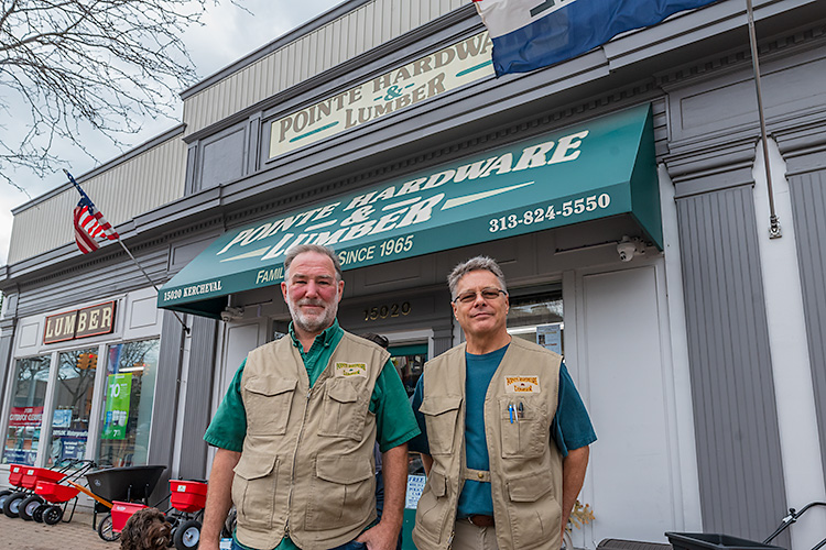 Richard Becker and Randy Cousineau, Co-owners, Pointe Hardware