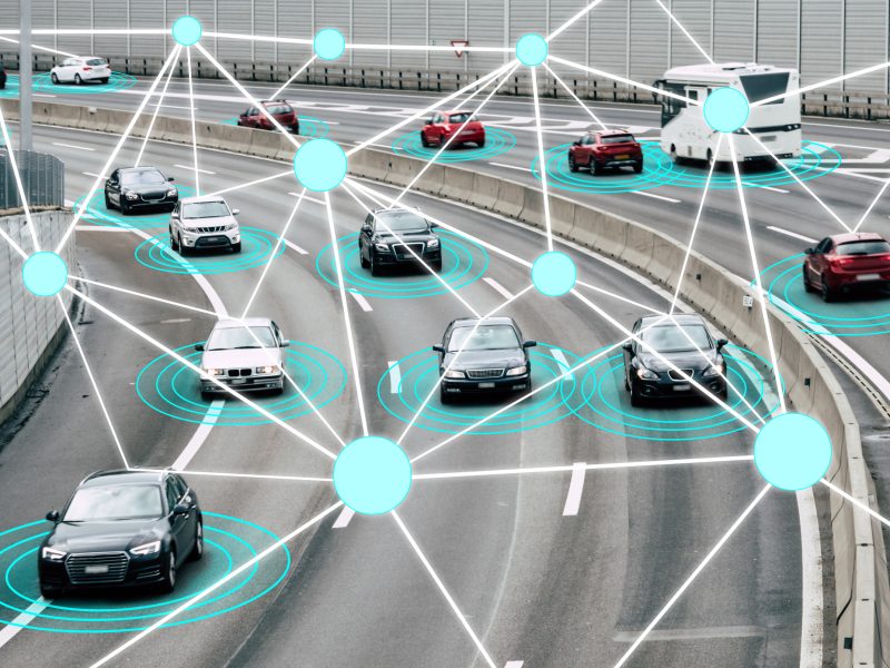Autonomous cars on the road