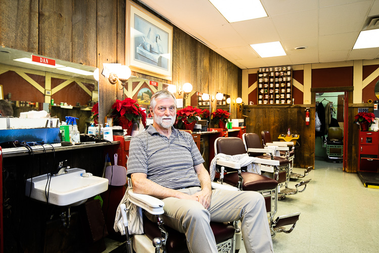 Korner Barbers owner Dan Klawender. Photo by David Lewisnki.