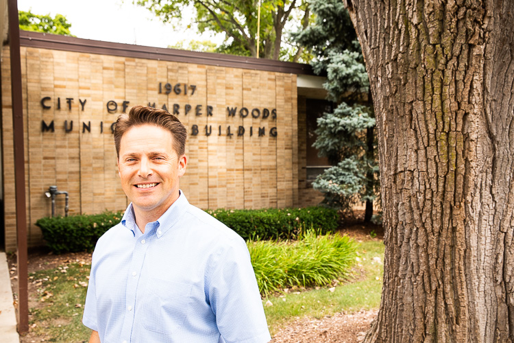 Harper Woods' city manager Joe Rheker. Photo by David Lewinski.