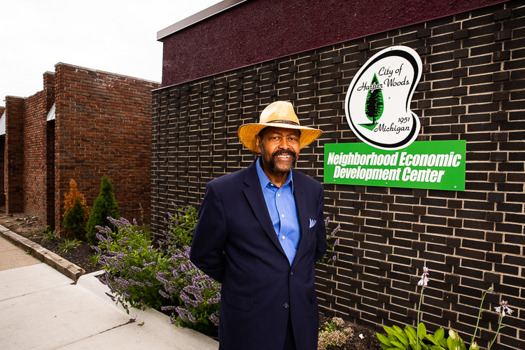 Tyrone Hinton of Harper Woods' Neighborhood Improvement Center. Photo by David Lewinski.