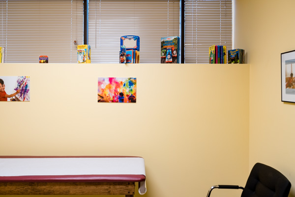 Examination room at Black Family Development