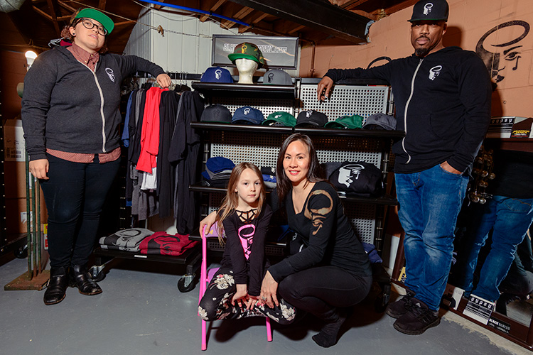 Wil Black, Daughter Brianna Snitcher, Mia Senger, Shanon Chan