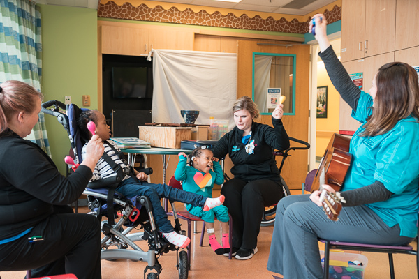 A music therapy session