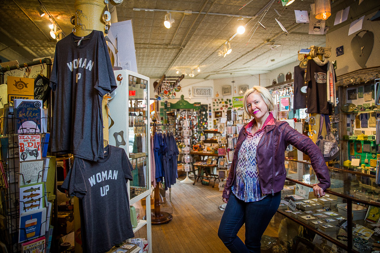 Dancing Eye Gallery owner Theresa Schierloh. Photo by David Lewinski.
