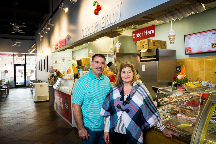 Cherie Baby Ice Cream owners Jeff Farrell and Sherri Abbulone.