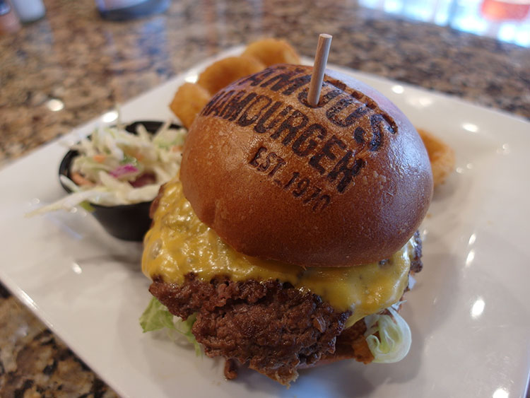 A Famous Hamburger. Photo by Maria Serena Daniels.