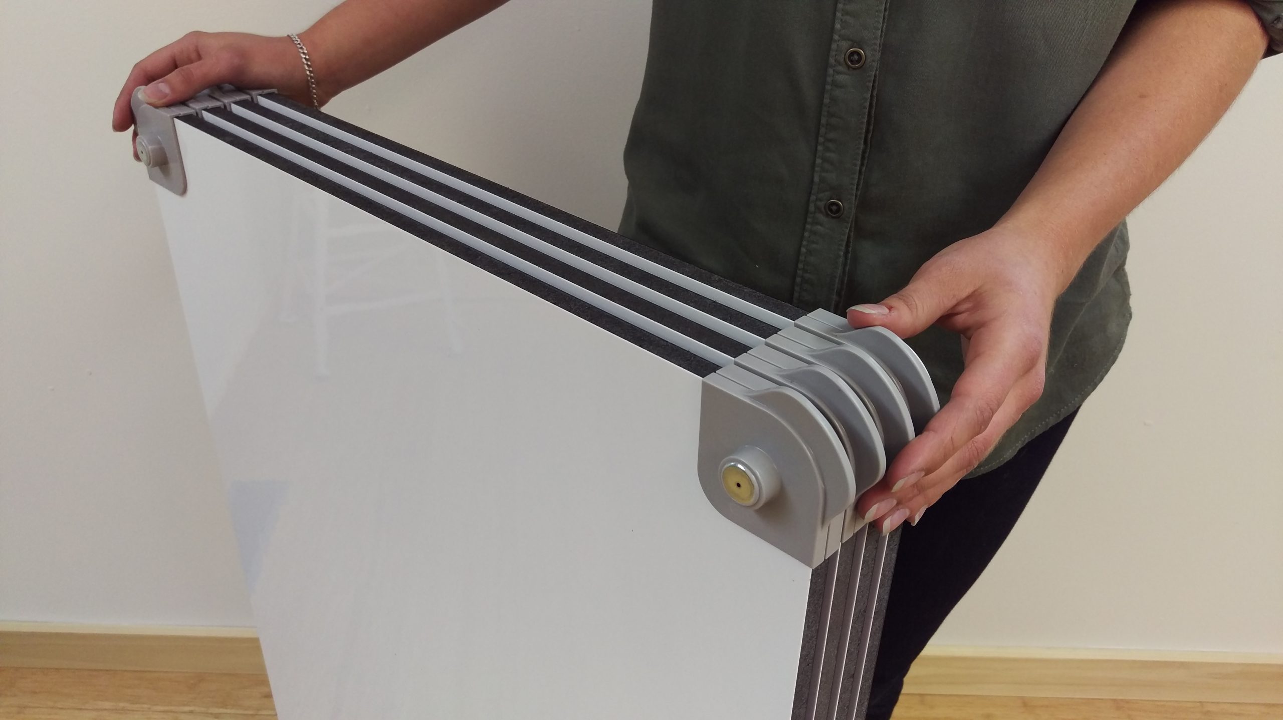 Pretch, a superlight, modular whiteboard . Photo courtesy Pretch.