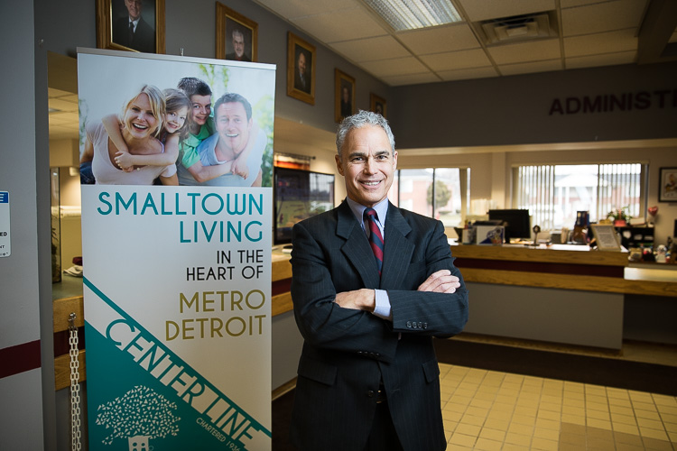 David Scurto at City of Center Line offices. Photo by David Lewinski.