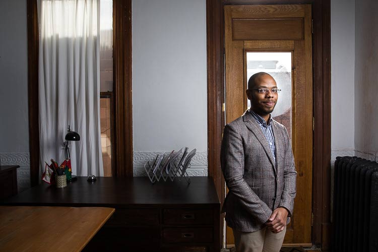 Chase Cantrell, director of Building Community Value . Photo by David Lewinski.