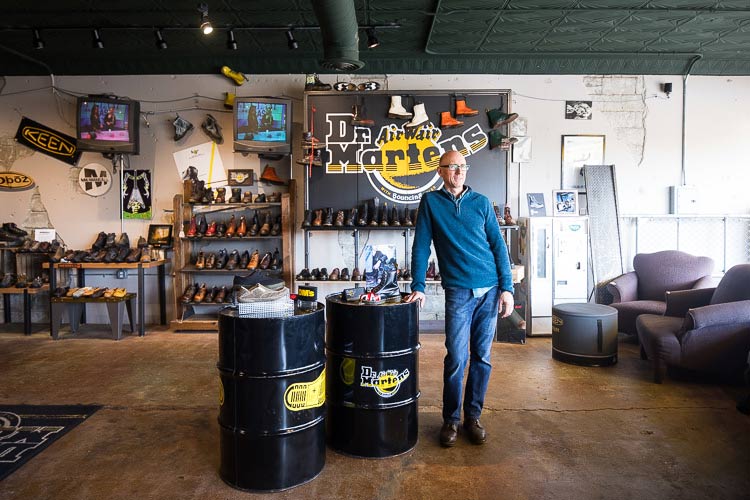 Don Wolanchuk at Chester Boot Shop.