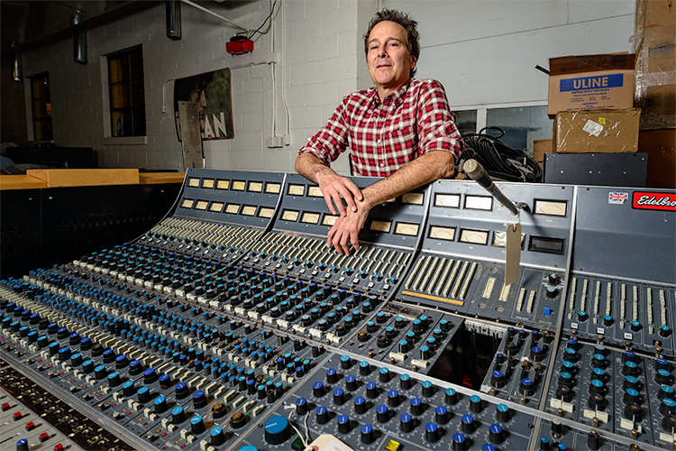 Mike Nehra, co-owner of Vintage King Audio in Ferndale