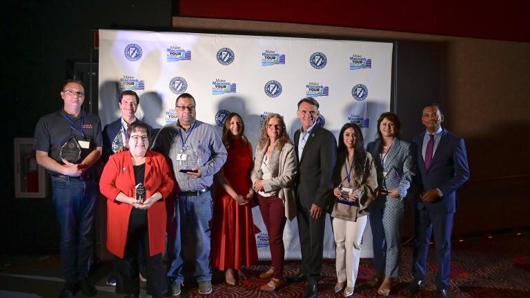 Award winners at the 2025 Macomb Business Awards in Sterling Heights.