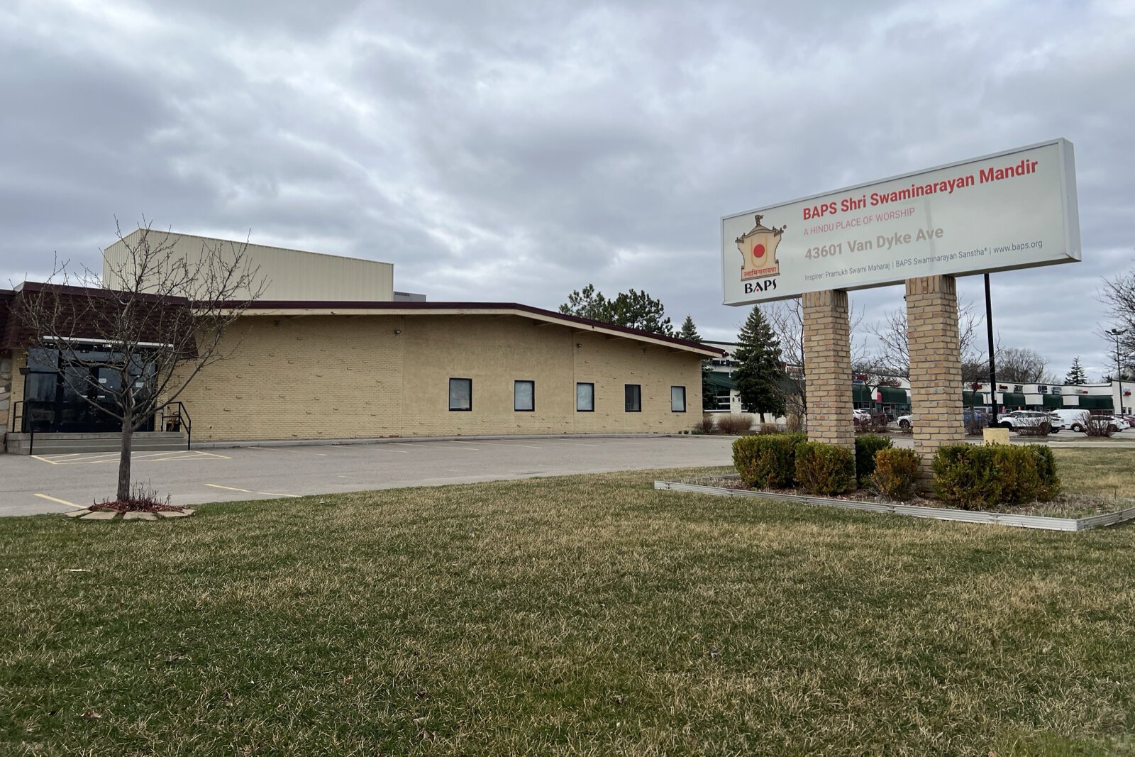 BAPS Shri Swaminarayan Mandir on Van Dyke Avenue.
