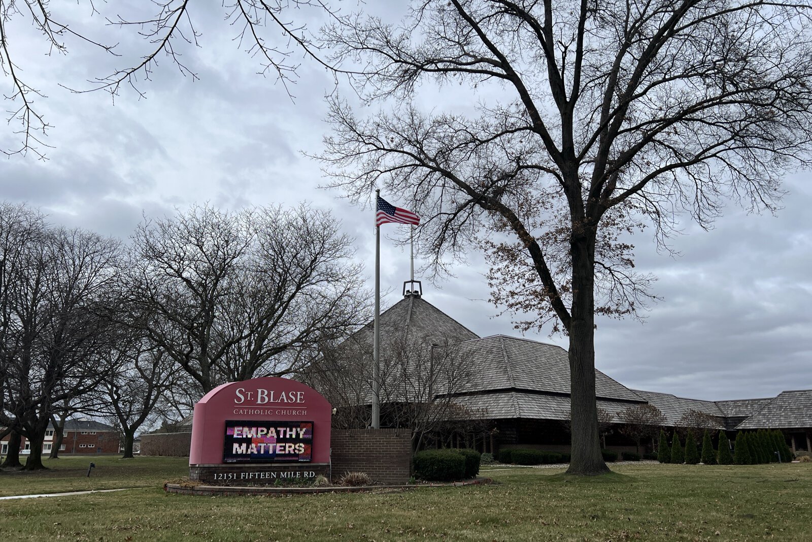 St. Blase Catholic Church on 15 Mile Road.