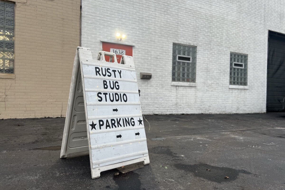 Rusty Bug Studio is located at 1638 E. 9 Mile Rd. in Hazel Park.