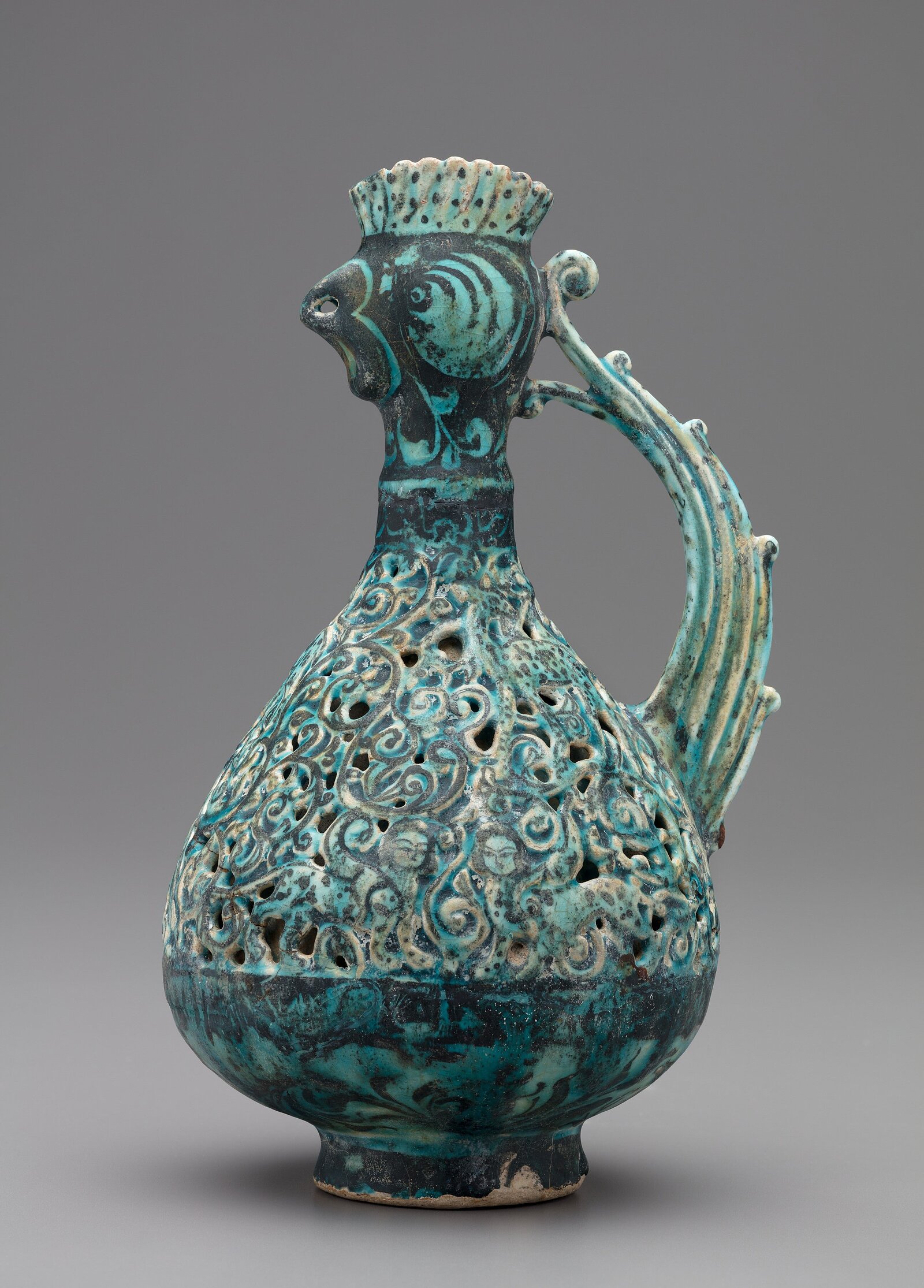 "Rooster-Header Ewer", Circa 1200. 