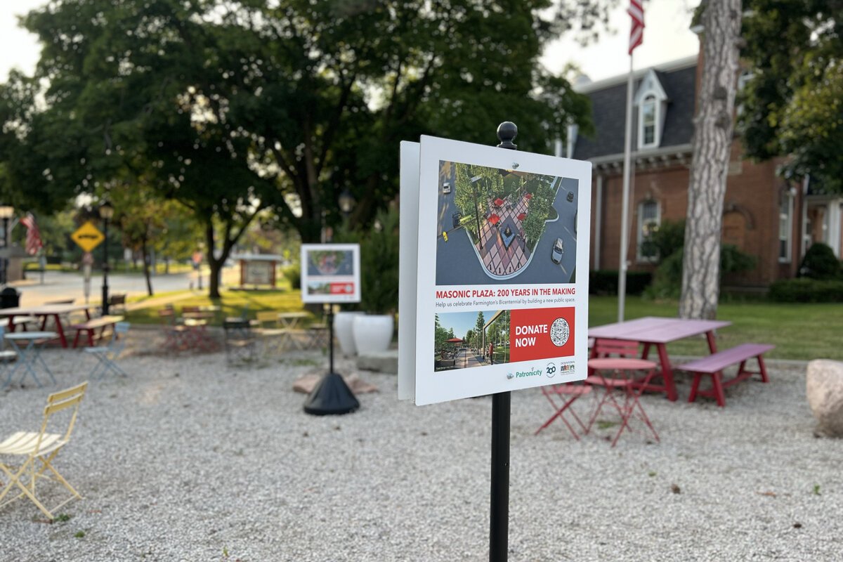 The future site of Masons Corner and the latest work from the Nordin Brothers.