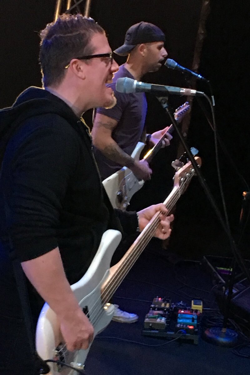 "That's the band Johnny Respect. They reunited for my book release. This was from their practice at Community Christian Church in Sterling Heights. So they were practicing and getting back into the groove for a show at what used to be called The Underground in Lansing. We convinced the church there to let us use the basement for one more night."