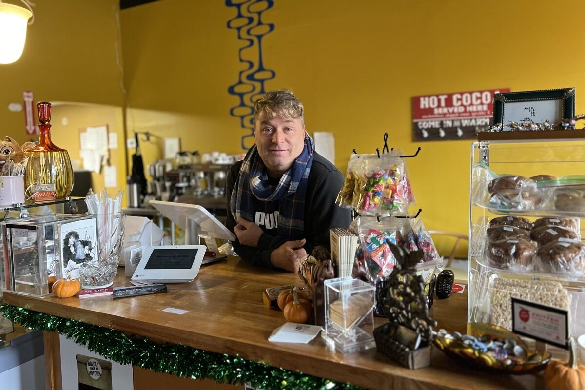 Tim McKee, owner of Hazel Perk Cafe.