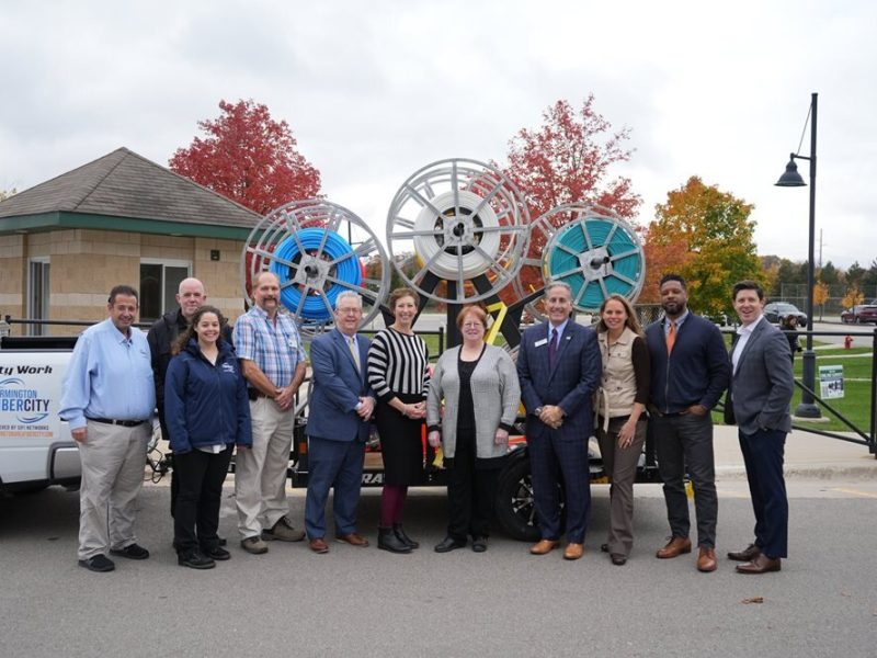 A press conference celebrating the launch of Farmington Area FiberCity was held on October 30.