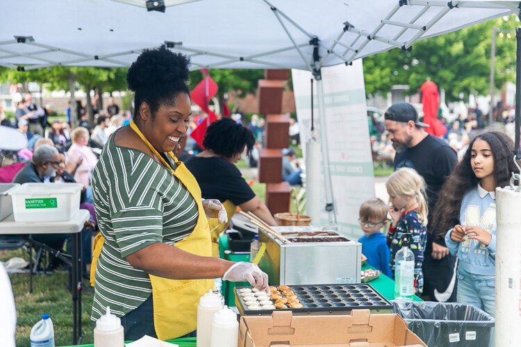 Nakija Mills in Downtown Farmington in 2022. (File photo: David Lewinski)