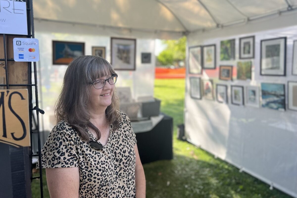 Artist Melinda Bylow of the mother-and-daughter duo Nature or Nurture.