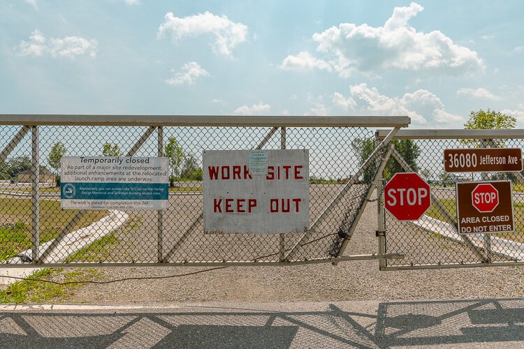 Work is still underway on the CRCO boat launch.