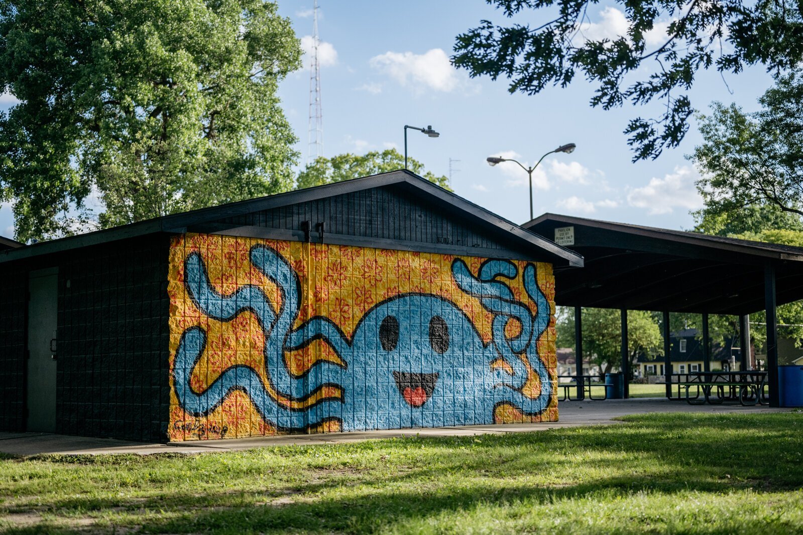 Artwork from Carl Oxley III at Green Acres Park. (Photo: Steve Koss)