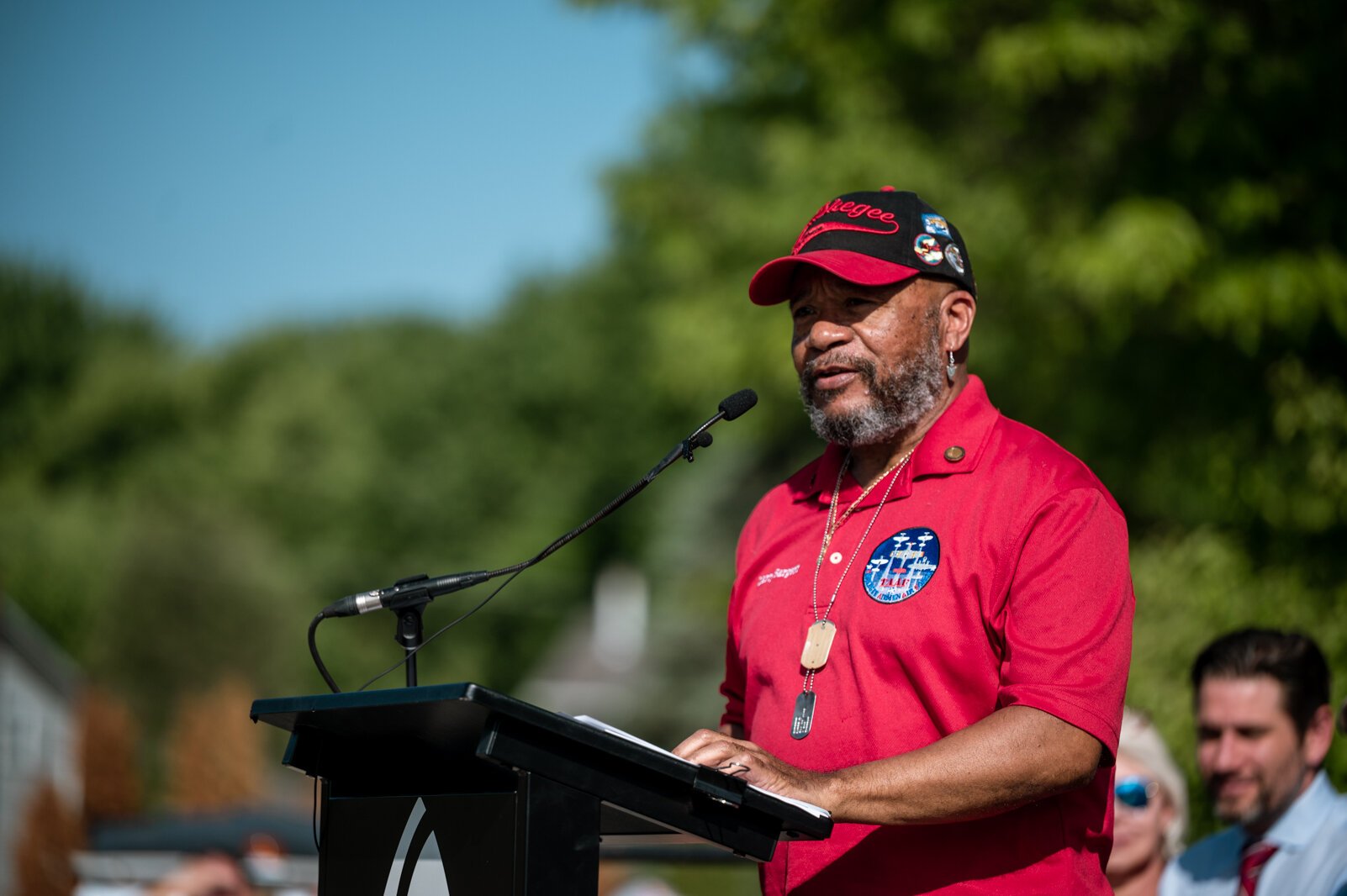 Parade Grand Marshal Larry D. Sargent.