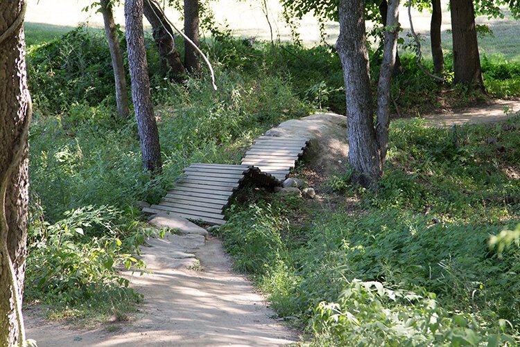 Stony Creek trails offer jumps and features.
