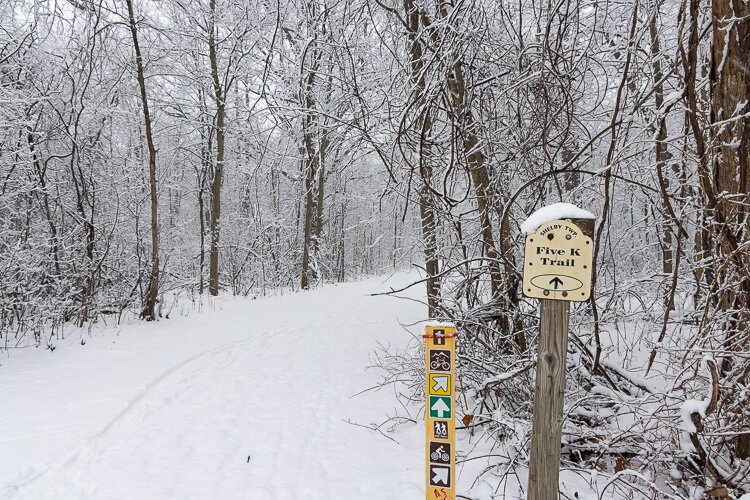 A wintry day at River Bends Park in Shelby Township. (David Lewinski photo)