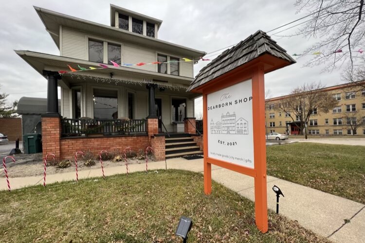 The Dearborn Shop is located at 21906 Garrison St. in Dearborn.