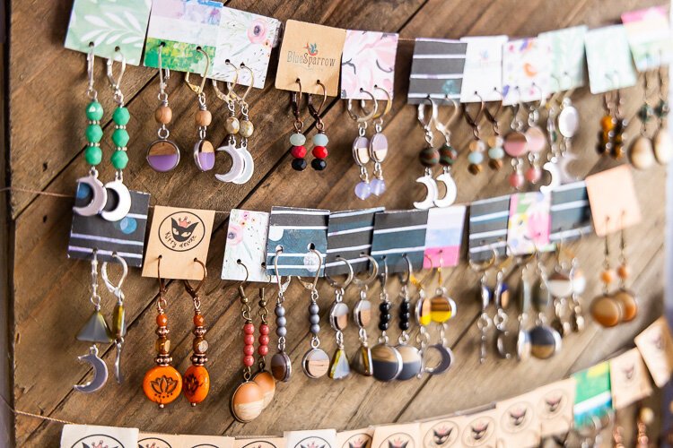 Owner Cat Massof makes some of the handmade jewelry found at Cat Deluxe by herself. (David Lewinski)