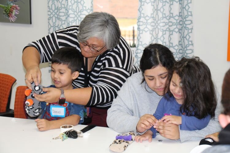 The PEDALS class includes craft time.