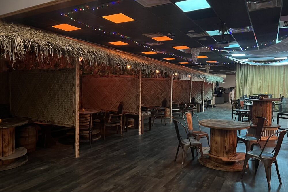 The cabanas at Eastern Palace Club.