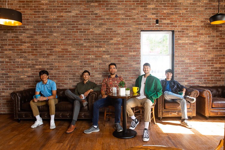 The Williams brothers (L to R): Francisco, Christopher, Joe, Miguel, and Blaise.