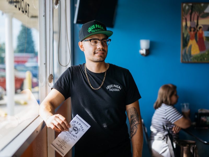 Gustavo Ruizvelasco co-owns Que Pasa with his wife, Indira Zepeda.