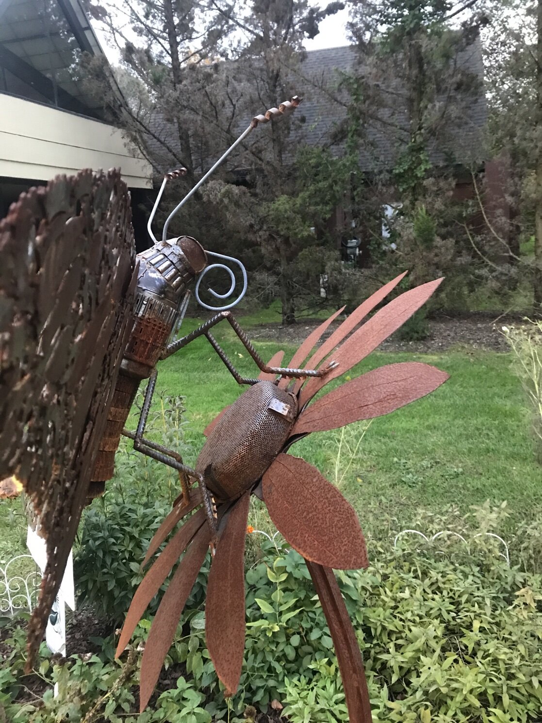 “The butterfly is made from transmission parts, pressure plates, tons of welds and sheet metal,” Burnett says.