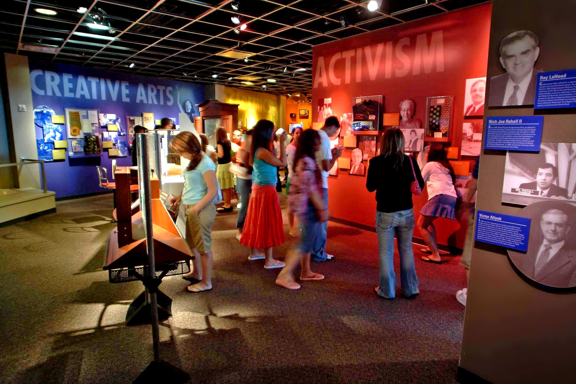 Pictured here is a scene of what the museum was like pre-COVID. “Reopening means getting to meet with the community again and hopefully engage with new museum-goers,” Lujine Nasralla says.