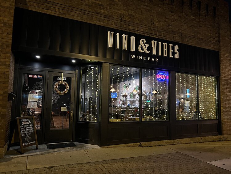 Vino & Vibes Wine Bar is proving popular during the cold winter evenings. Photo supplied / Anna Nolan.
