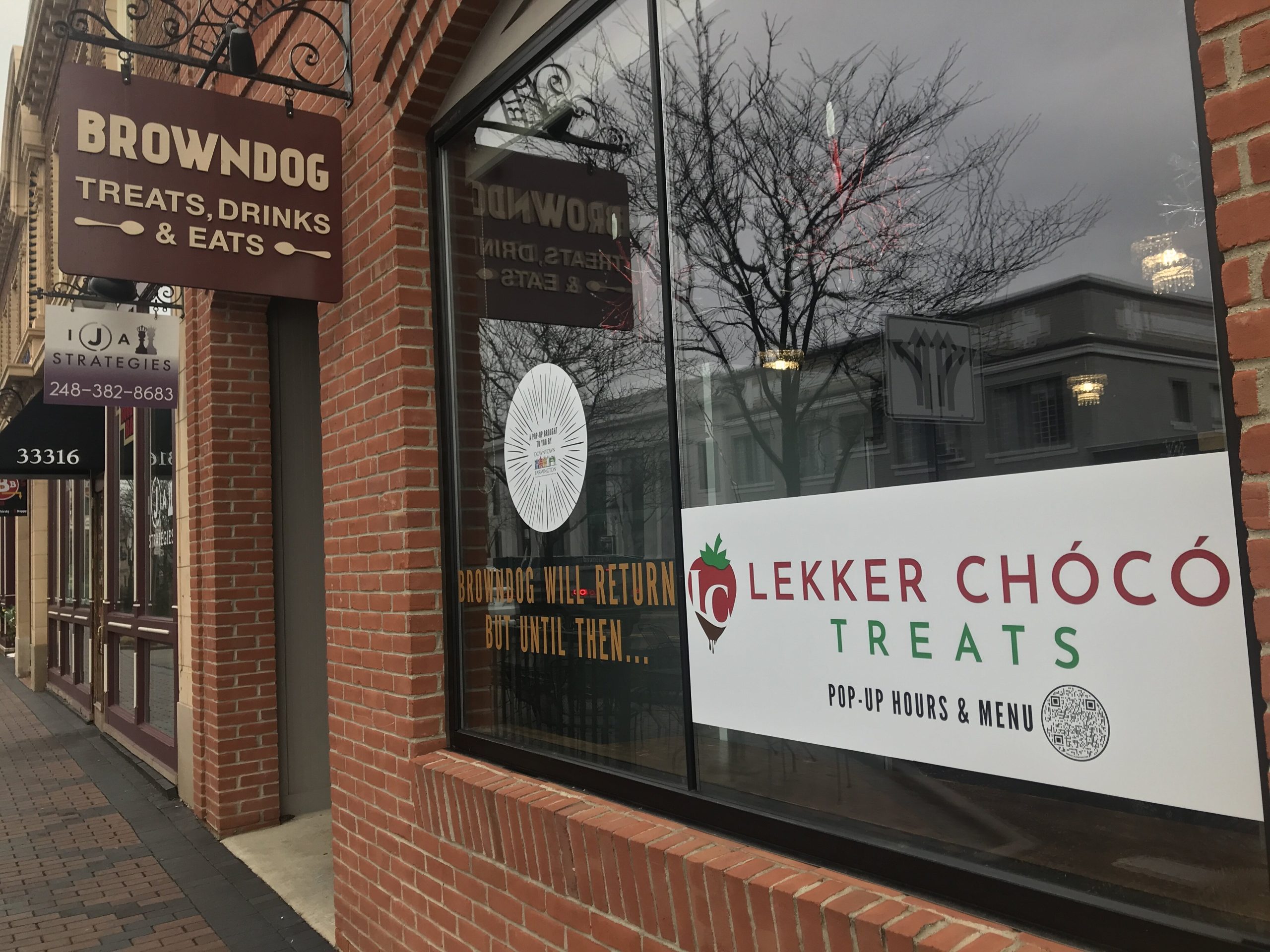 Lekker Chócó Treats is located at 33314 Grand River Ave. in downtown Farmington.